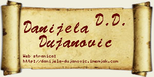 Danijela Dujanović vizit kartica